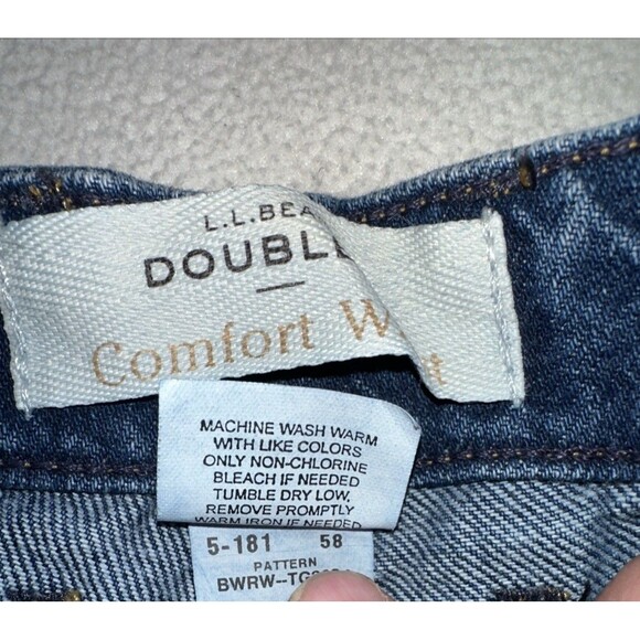 LL Bean Double L Jeans Women’s 16P Blue Comfort Waist Relaxed Fit - Picture 7 of 11